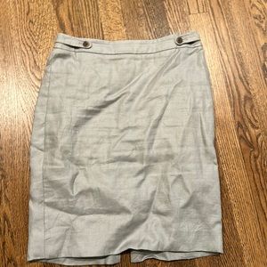 Forgive the wrinkles! JCREW LINEN pencil skirt!